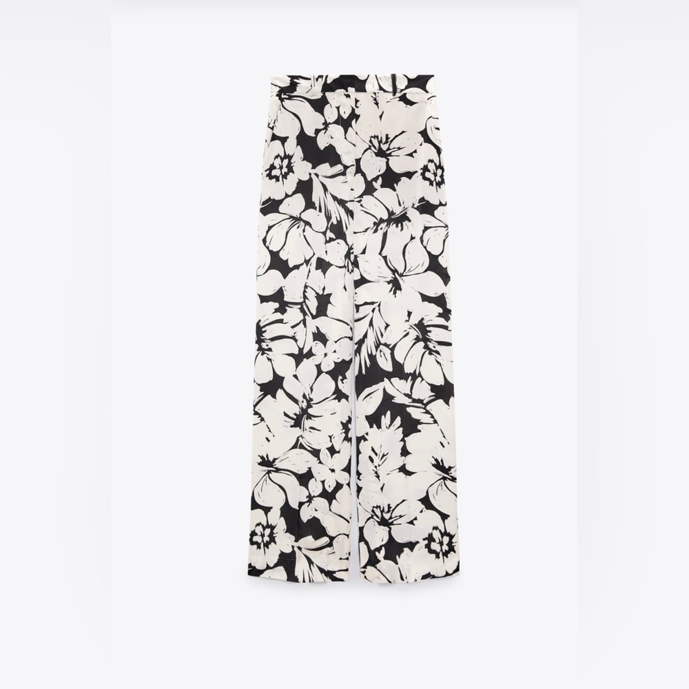 ZARA MASCULINE TROUSERS WITH A TROPICAL PRINT